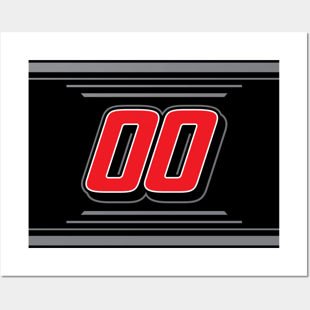 Cole Custer #00 2024 NASCAR Design Wall Art by AR Designs 